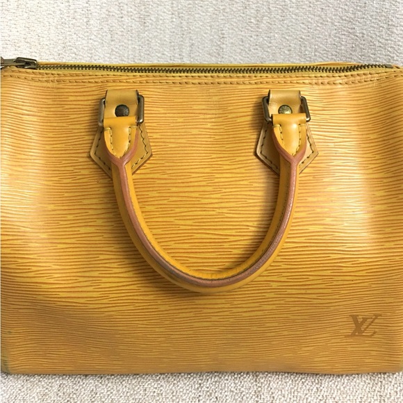 Authentic Louis Vuitton Speedy 25 bag yellow Epi leather - Picture 4 of 16